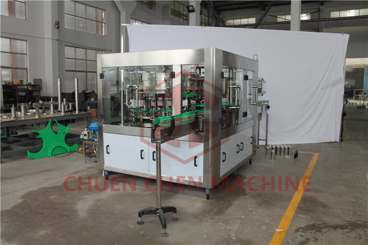 Automated Piston Beverage Can Filling Machine With Bottle Cap Sealing